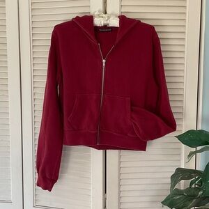 Brandy Melville Deep Red Knit Top